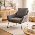Luna Fabric Armchair -Modern Accent Chair