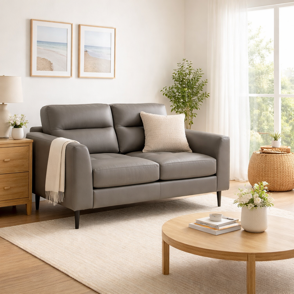 Valetta 2 Seater Leather Sofa
