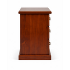 Hamilton Solid Wood Bedside Table -Classic Walnut Finish