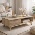 Larsen Coffee Table -2 Drawer Wood Living Room Table
