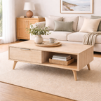 Larson Coffee Table -2 Drawer Scandinavian Style