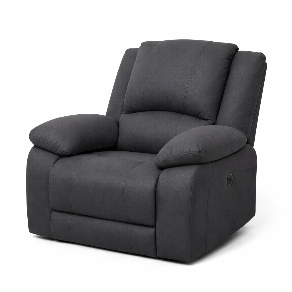 Admiral Leather Electric Recliner Armchair