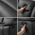 Preston Manual Recliner Lounge Suite -3 Seater + 2 Armchairs (3RR+1+1)