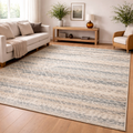 Byron Tribal Textured Rug -Natural Blue