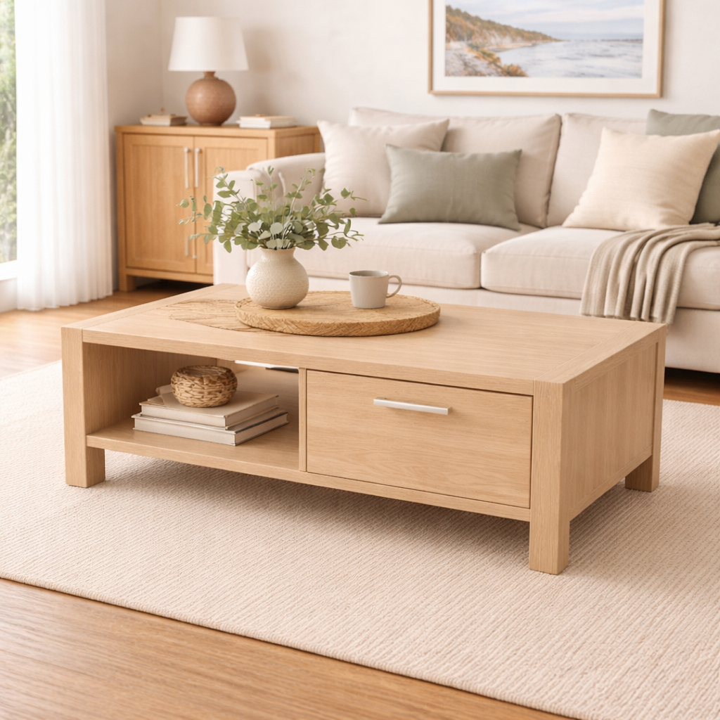 Luna Coffee Table -1 Drawer