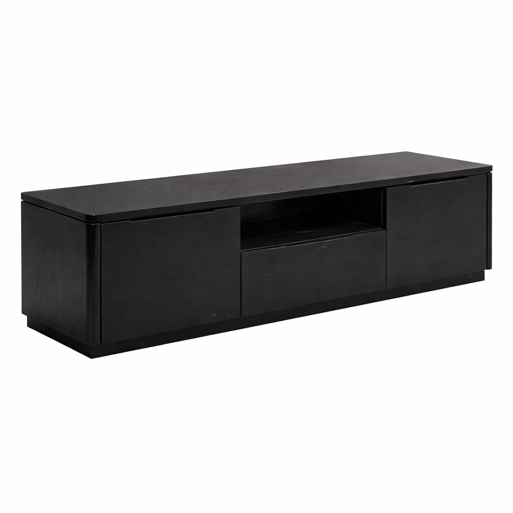 SOHO TV Unit -Modern Black Entertainment Console