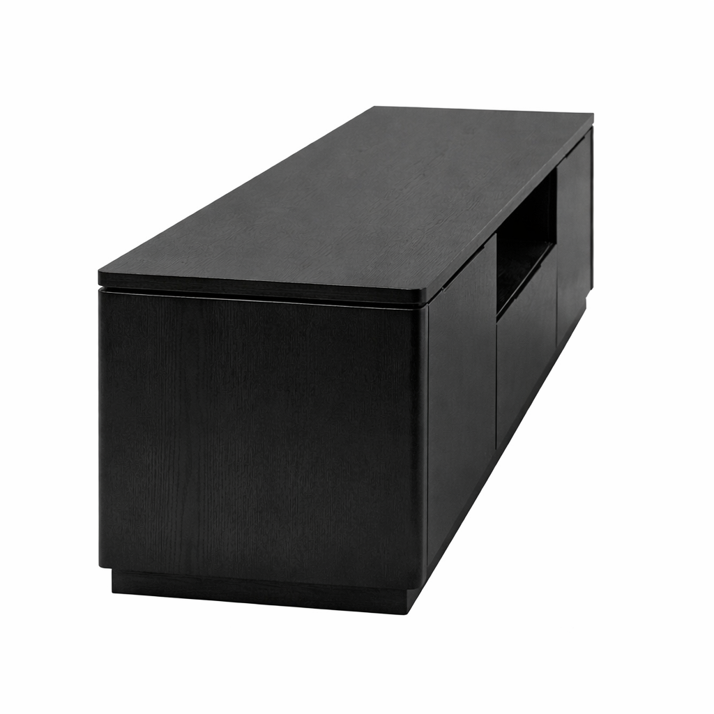 SOHO TV Unit -Modern Black Entertainment Console