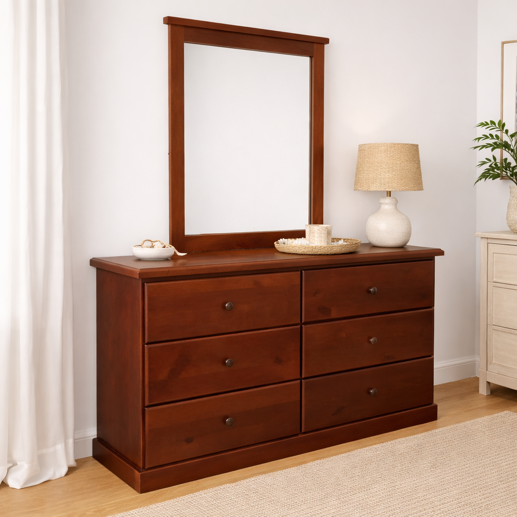 Mustang Dresser & Mirror Set -Timber Bedroom Suite
