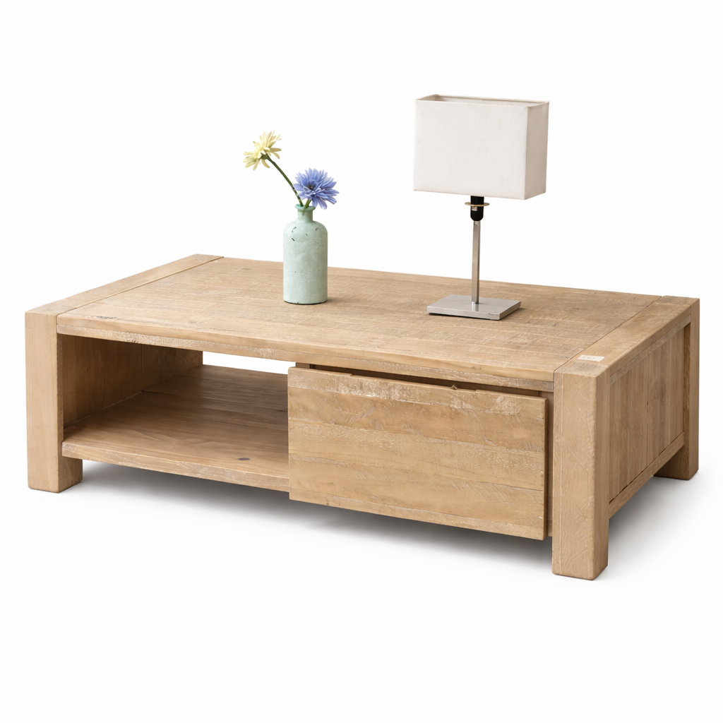 Harbor Oak Sliding Coffee Table