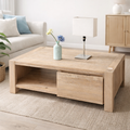 Harbor Oak Sliding Coffee Table