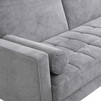 Brandon Fabric Sofa Bed -Grey Fold-Out
