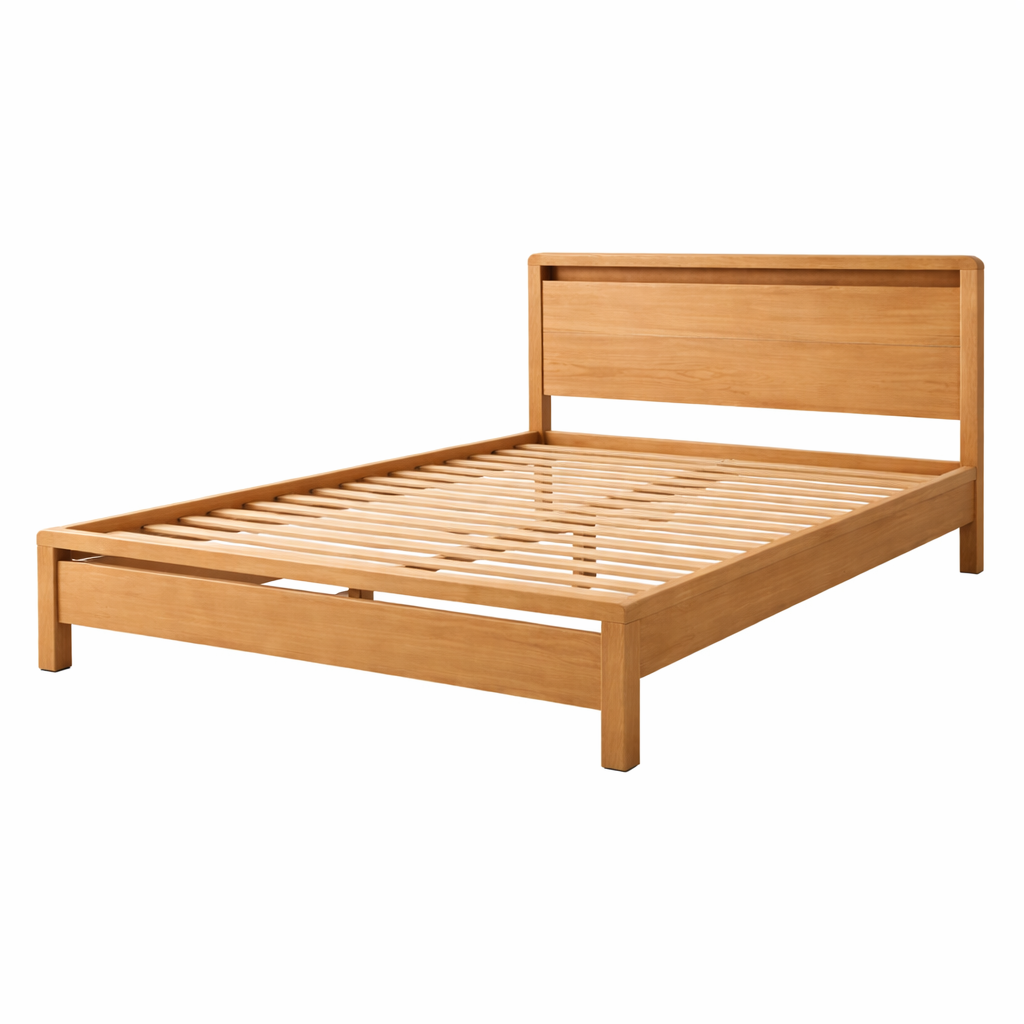 Jade Queen Bed Frame -Solid Timber Look