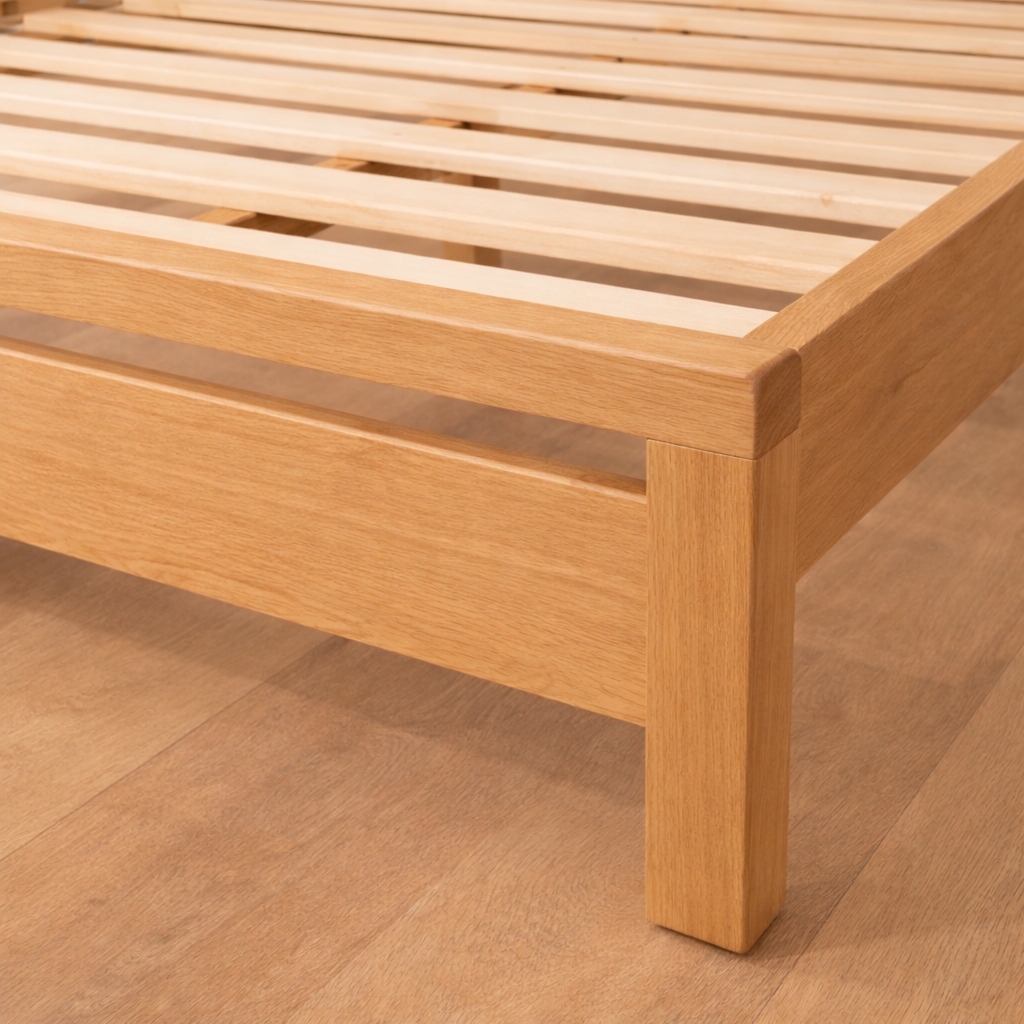 Jade Queen Bed Frame -Solid Timber Look