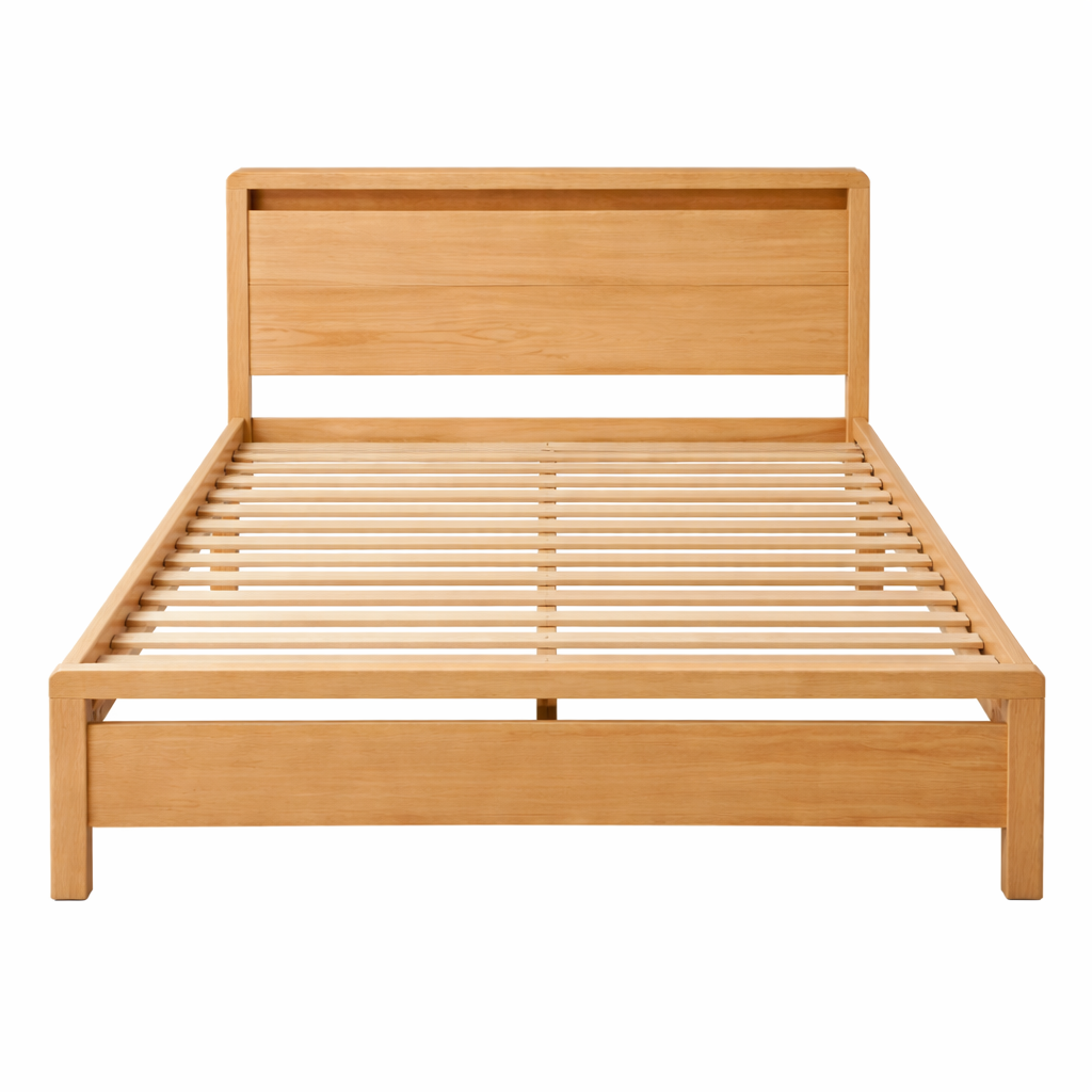Jade Queen Bed Frame -Solid Timber Look