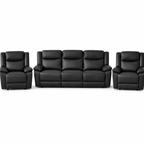 Preston Manual Recliner Lounge Suite -3 Seater + 2 Armchairs (3RR+1+1)