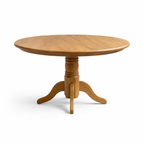 Mackey Round Dining Table -Natural Wood Finish