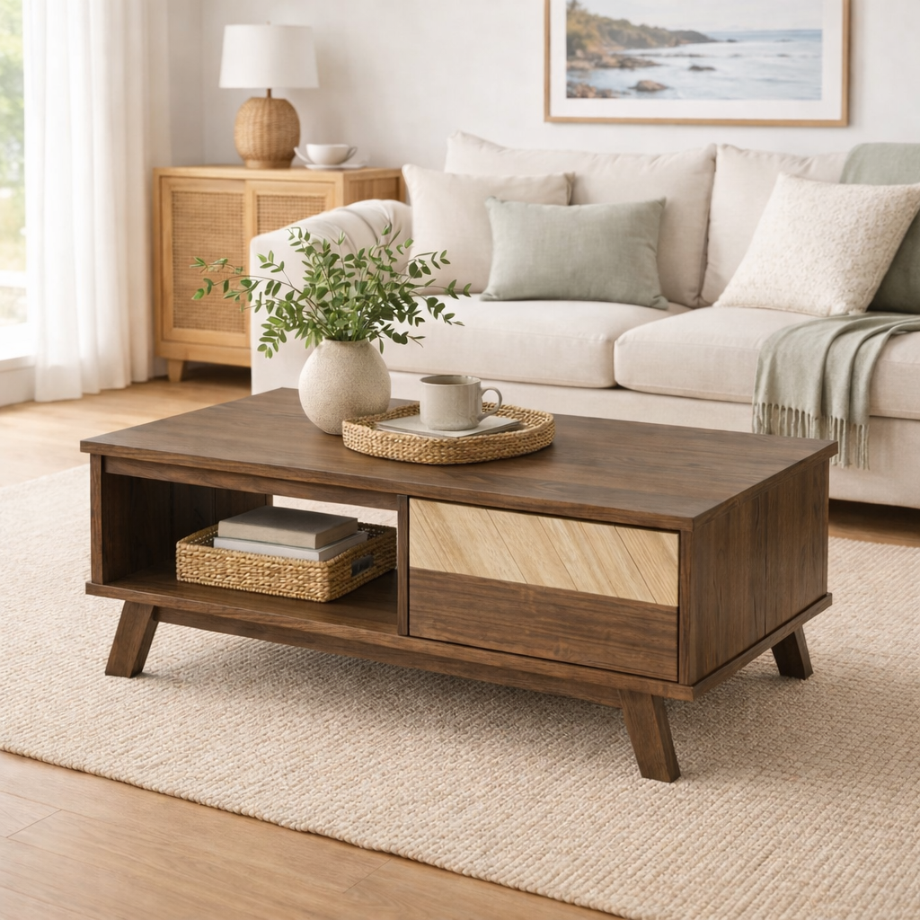 Seattle Coffee Table -Mid-Century Timber