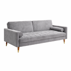 Brandon Fabric Sofa Bed -Grey Fold-Out