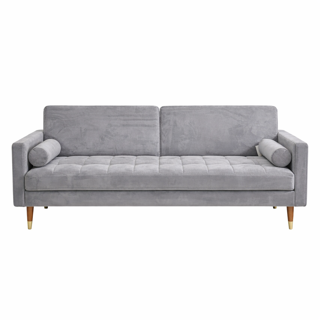 Brandon Fabric Sofa Bed -Grey Fold-Out