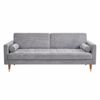 Brandon Fabric Sofa Bed -Grey Fold-Out