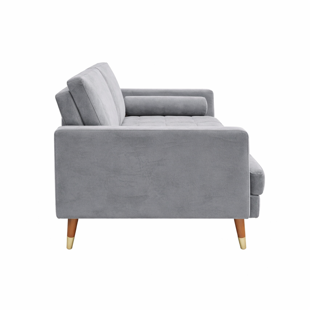 Brandon Fabric Sofa Bed -Grey Fold-Out