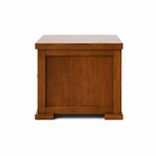 New York Solid Wood Bedside Table -Warm Timber Finish
