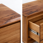 Timberline Solid Wood Lamp Table with Drawer