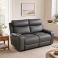 Sunset 2 Seater Electric Recliner Sofa -Grey