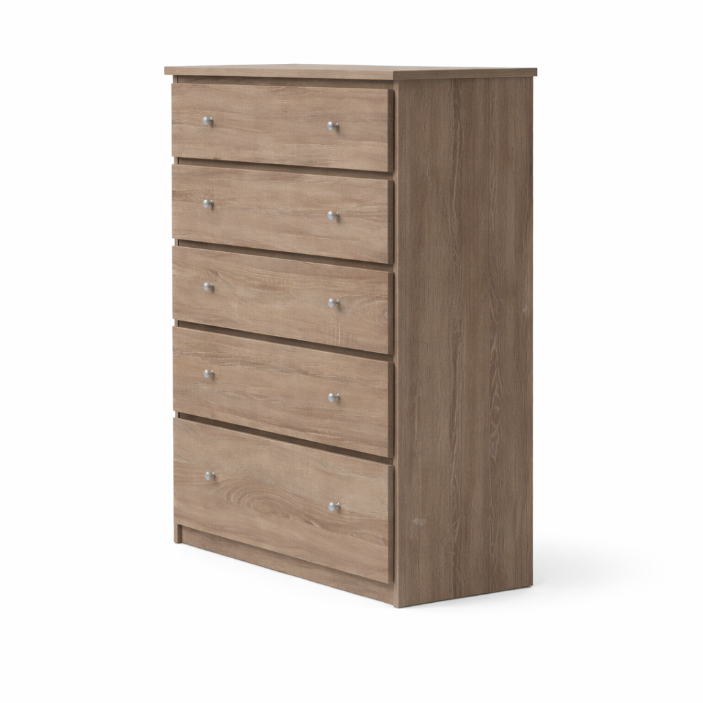 Oakridge Pet-Friendly Tallboy -Scratch Resistant Timber Finish
