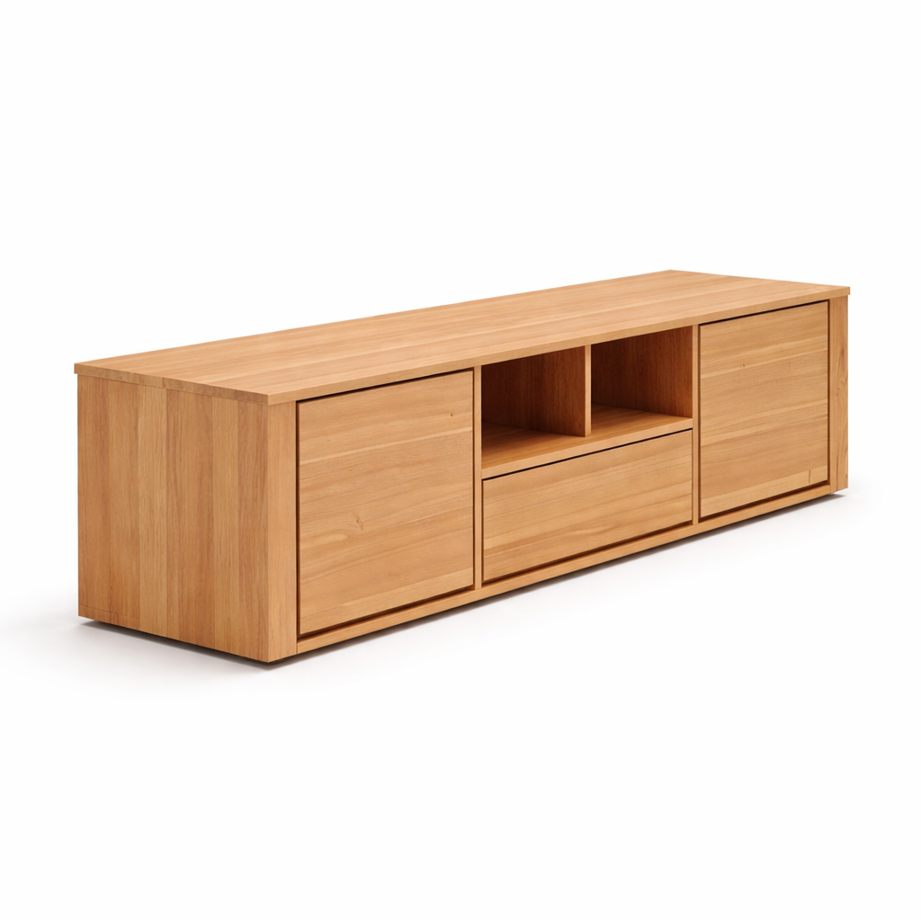 Monte Carlo 2000 TV Unit -Natural Timber Finish