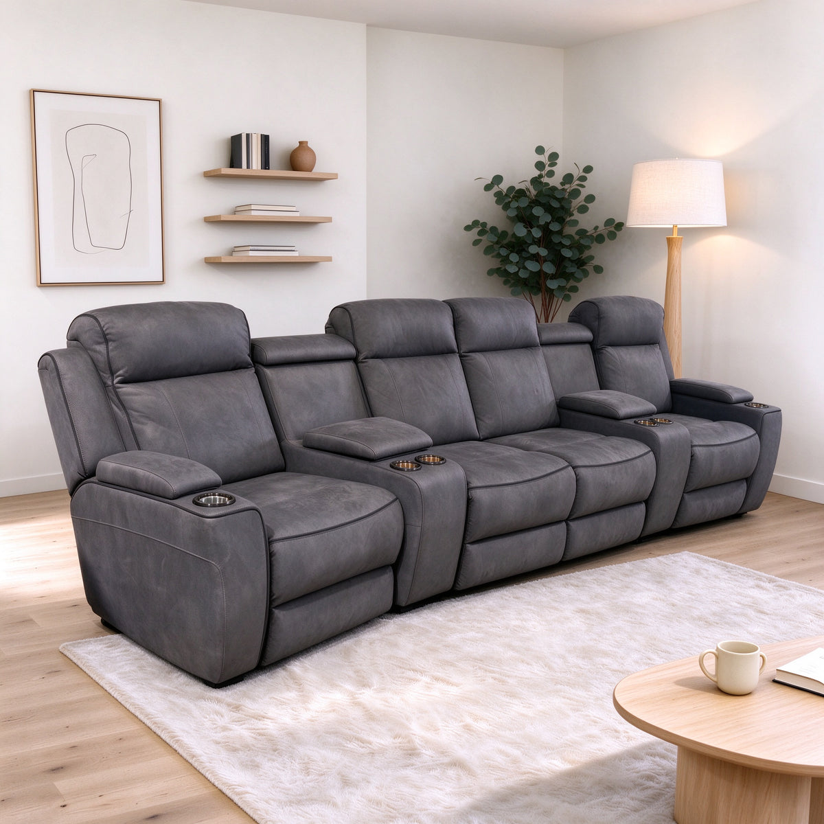 Vegas dual motor home theatre recliner suite
