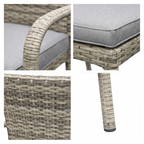 Priestly Outdoor Dining Set -7 Piece Wicker Table & Chairs