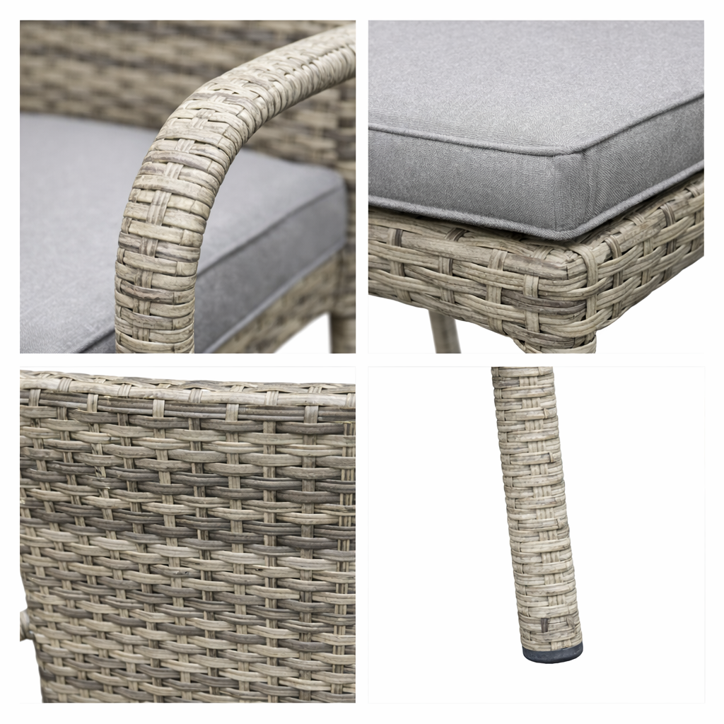 Priestly Outdoor Dining Set -7 Piece Wicker Table & Chairs