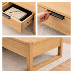 Perisher 2 Drawer Coffee Table -Light Oak Finish