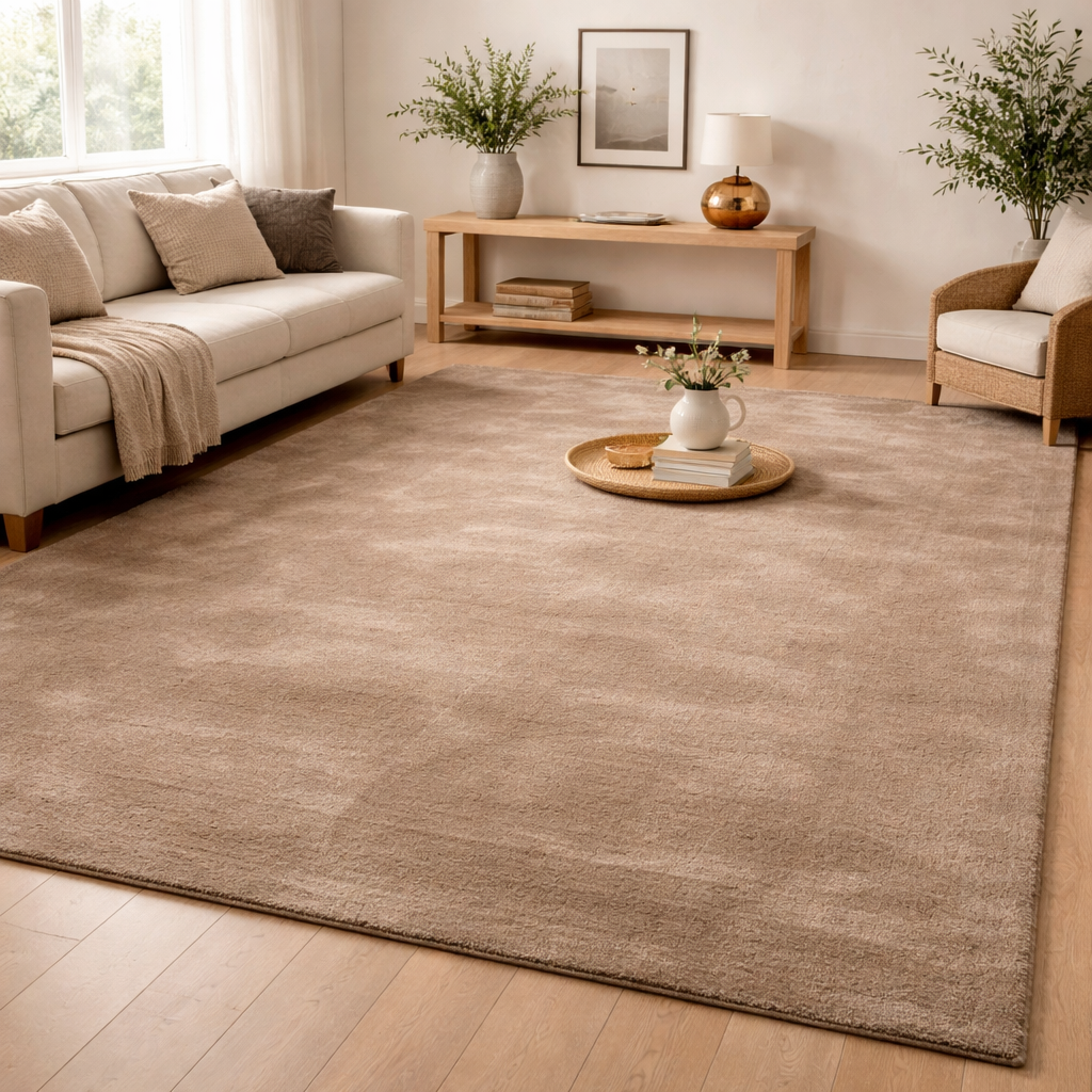 Celine Plush Velvet Rug -Warm Yellow